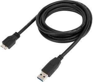 Targus 1.8M USB-A Male to Micro USB-B Male Cable - 5.91 ft Micro-USB/USB Data Transfer Cable  - First End: 1 x USB 3.0 Type A - Male - Second End: 1 x Micro USB 3.0 Type B - Male - Black - ACC1005USZ