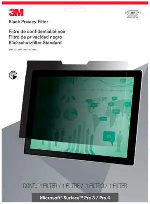 3M™ Privacy Filter For Microsoft®; Surface®; Pro 3/4 Landscape