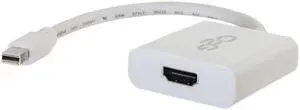 C2g Mini Displayport To Hdmi Active Adapter Converter 4K 30Hz - White