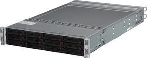 SUPERMICRO SYS-6027TR-HTRF+ 2U Rackmount Server Barebone (Four Nodes) Dual LGA 2011 (Per Node) Intel C602 DDR3 1600/1333/1066/800