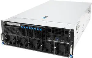 ASUS ESC8000A-E13P AMD EPYC™ 9005 dual-processor 4U NVIDIA® MGX server that supports eight dual-slot NVIDIA® H200 GPUs or NVIDIA RTX PRO™ 6000 Blackwell Server Edition, up to 24 DIMM