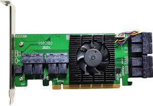 HighPoint SSD7180 PCI-Express 3.0 x16 Low Profile U.2 Controller Card