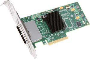LSI LSI00188 PCI Express Low Profile Ready SATA / SAS 9200-8e Controller Card (Single Pack)--Avago Technologies
