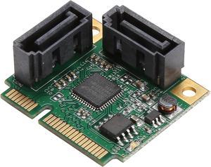 SYBA SI-MPE40095 Low Profile Ready SATA Mini PCI-Express Half Size 2 Port SATA III RAID Controller