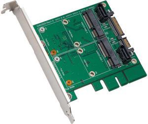 Syba SY-ADA40101 RAID 0 / 1 / JBOD 3.5" SATA III to Dual mSATA RAID Adapter