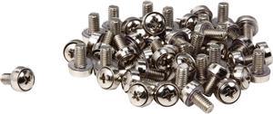 StarTech.com CABSCREWSM6 50 Pkg M6 Mounting Screws for Server Rack Cabinet