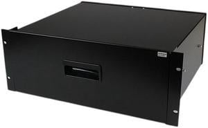 StarTech.com 4UDRAWER 4U Black Steel Storage Drawer for 19in Racks and Cabinets
