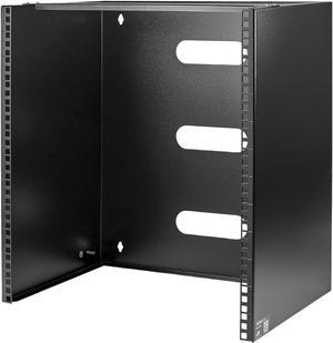 StarTech.com WALLMNT12 12U Wall-Mount Bracket for Shallow Rack-Mount Equipment - Solid Steel - 12U