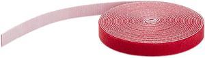 StarTech.com HKLP100RD Hook and Loop Tape - 100 ft. - Reusable Adjustable Cable Ties - Red (HKLP100RD)