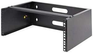 StarTech.com WALLMOUNT4 4U Wall Mount Network Rack - 14 Inch Deep (Low Profile) - 19" Patch Panel Bracket for Shallow Server and IT Equipment, Network Switches - 44lbs/20kg Weight Capacity, Black