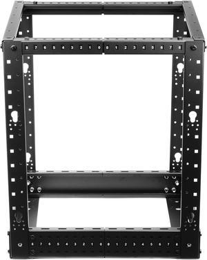 Rosewill 12U Open Frame Server Rack, 4-Post Network Server Rack, Adjustable Depth Frame Rack, Heavy Load Rack for Computer/Data/AV/IT Equipment/Network Equipment-RSR-4P12U001