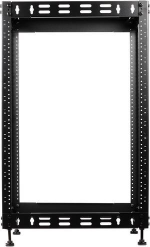Rosewill 15U Open Frame Network Rack for Servers & AV Gear,Server Rack Floor Standing or Wall Mounted, AV Rack for 19" Networking, Servers and Audio 20 inches Depth-RSWR-15U001