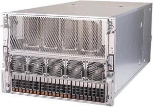 Supermicro GPU  8U Barebone AS -8125GS-TNHR, Dual Socket SP5, AMD EPYC™ 9004 Series Processor featuring the 3D V-Cache™ Technology, Supported NVIDIA HGX H100 8-GPU.