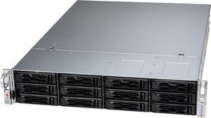 CloudDC SuperServer SYS-621C-TN12R, 2U DP CloudDC with 12 hot-swap 3.5" NVMe/SAS/SATA bays and 4 PCIe 5.0 x16 slots + 2 PCIe 5.0 x16 AIOM slots