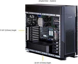 Supermicro SYS-551A-T 5U Workstation Barebone, Single Socket E (LGA4677), support Intel® Xeon® W-3400 processors, 1x 1GbBaseT, 1x 10GbBaseT.