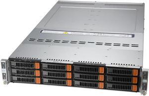 Supermicro BigTwin SuperServer SYS-620BT-HNTR, 2U BigTwin with 3 3.5" NVMe/SATA drives per node