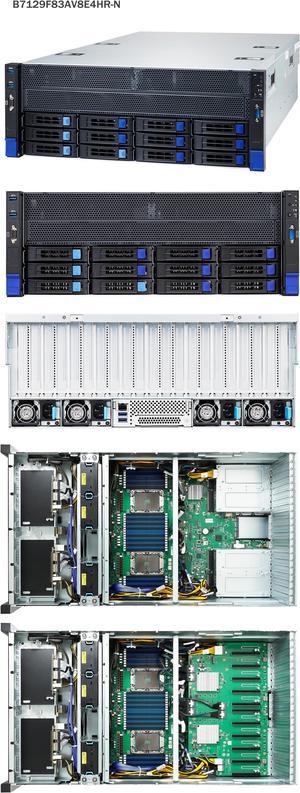 Tyan B7129F83AV8E4HR-N GPU Server Barebone, 4U , (10) DW GPUs, Intel 2S Xeon 3 Gen, (8) U.2 NVMe, 4,800 Watts RPSU