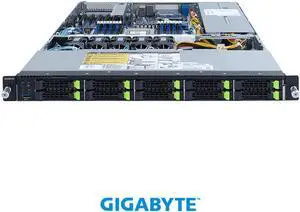 GIGABYTE R152-Z33 AMD EPYC 7002/7003 UP Server System - 1U 10-Bay Gen4 NVMe GIGABYTE R152-Z33 AMD EPYC 7002/7003 UP Server System - 1U 10-Bay Gen4 NVMe