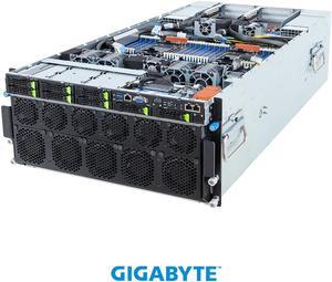 GIGABYTE G593-SD2-AAX1 HPC/AI Server - 5th/4th Gen Intel® Xeon® Scalable - 5U DP NVIDIA HGX™ H100 8-GPU 4-Root Port (BF-3)