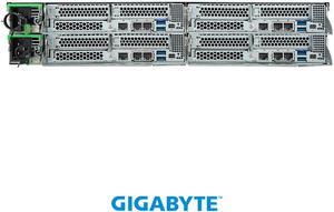 GIGABYTE H273-Z82-AAW1 High Density Server - AMD EPYC™ 9004 - 2U 4-Node DP 8-Bay Gen4 NVMe/SATA/SAS 3000W