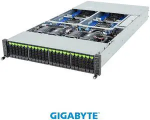 GIGABYTE H274-S60-AAW1 High Density Server - Intel® Xeon® 6 Processors - 2U 4-Node DP 24-Bay Gen5 NVMe/SATA/SAS-4