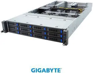 GIGABYTE R263-SG0-AAL1 Rack Server - 5th/4th Gen Intel® Xeon® Scalable - 2U UP 4 x PCIe Gen5 GPUs Titanium