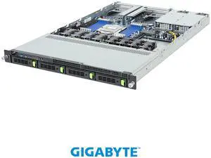 GIGABYTE R163-Z34-AAH1 Rack Server - AMD EPYC™ 9005/9004 - 1U UP 4-Bay Gen5 NVMe/SATA/SAS-4 Titanium GIGABYTE R163-Z34-AAH1 Rack Server - AMD EPYC™ 9005/9004 - 1U UP 4-Bay Gen5 NVMe/SATA/SAS-4 Titanium