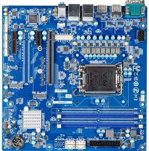 GIGAIPC uATX-H610B Micro-ATX Server Motherboard with Intel H610 Chipset, support 14th/13th/12th Generation Intel Core Processors, Dual channel DDR5 memory, PCIe, 4 x COM, 8 x USB, 4 x SATA 6Gb/s - OEM