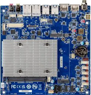 GIGAIPC iTXL-N97A Thin Mini-ITX Embedded Motherboard with Intel Processor N97, Single Channel DDR4 memory, 4 x COM, 1 x SATA 6Gb/s, 10 x USB - OEM