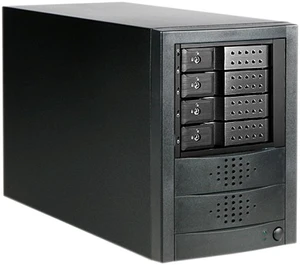 iStarUSA JAGE5BT4MSBK-DE 4 x Hotswap 3.5" Drive Bays SAS/SATA 12Gb/s SFF-8644 Trayless Hotswap JBOD Enclosure - Black HDD Handle iStarUSA JAGE5BT4MSBK-DE 4 x Hotswap 3.5" Drive Bays SAS/SATA 12Gb/s SFF-8644 Trayless Hotswap JBOD Enclosure - Black HDD Handle