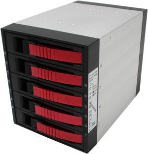 iStarUSA BPU-350-Red 3x5.25" to 5x3.5" SATA2.0 Hot-Swap Backplane Raid Cage - OEM