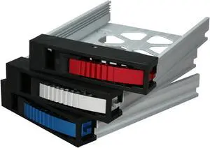 iStarUSA BPU-HSTRAY-RSBL Red/Silver/Blue SAS/SATA Colored Handles Hard Drive Tray pack - OEM