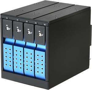 iStarUSA BPN-DE340SS-BLUE 3 x 5.25" to 4 x 3.5" SAS / SATA 6 Gbps HDD Hot-swap Rack - OEM
