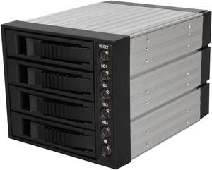 iStarUSA BPU-340SATA-BLACK 3x5.25" to 4x3.5" SAS/SATA 6.0Gb/s Hot-Swap Cage - Black Tray