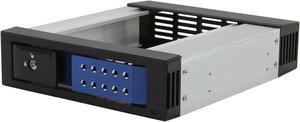 iStarUSA BPN-DE110SS-BLUE Trayless 5.25" to 3.5" SATA SAS 6 Gbps HDD Hot-swap Rack