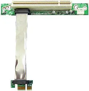 iStarUSA DD-631-CX PCIe x1 to PCI Riser Card with Various Length EMI Shielded Ribbon Cable