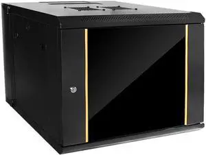 iStarUSA WMZ955-KBR1U 9U 550mm Depth Swing-out Wallmount Server Cabinet with 1U Keyboard Drawer