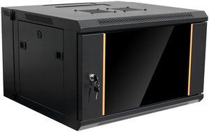 iStarUSA WMZ655-CM2U 6U 550mm Depth Swing-out Wallmount Server Cabinet with 2U Cable Management