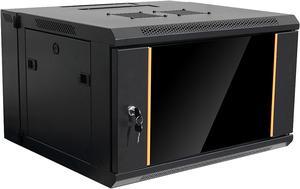 iStarUSA WMZ955-P2UMT 9U 550mm Depth Swing-out Wallmount Server Cabinet with 2U Metallic White Board Panel