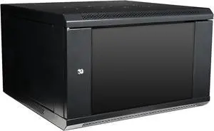 iStarUSA WM660-KBR1U 6U 600mm Depth Wallmount Server Cabinet with 1U Keyboard Drawer