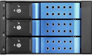 iStarUSA BPN-DE230HD-BLUE Trayless 2 x 5.25" to 3 x 3.5" 12Gb/s HDD Hot-swap Rack