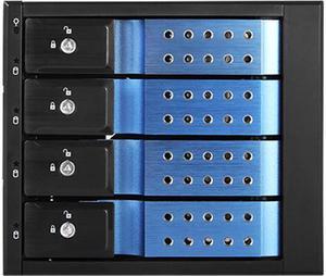 iStarUSA BPN-DE340HD-BLUE Trayless 3 x 5.25" to 4 x 3.5" 12Gb/s HDD Hot-swap Rack