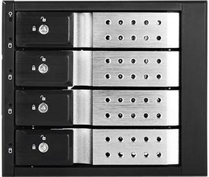 iStarUSA BPN-DE340HD-SILVER Trayless 3 x 5.25" to 4 x 3.5" 12Gb/s HDD Hot-swap Rack