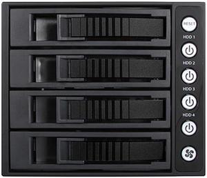 iStarUSA BPU-340HD-BLACK 3 x 5.25" to 4 x 3.5" 2.5" 12Gb/s HDD SSD Hot-swap Rack