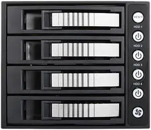 iStarUSA BPU-340HD-SILVER 3 x 5.25" to 4 x 3.5" 2.5" 12Gb/s HDD SSD Hot-swap Rack