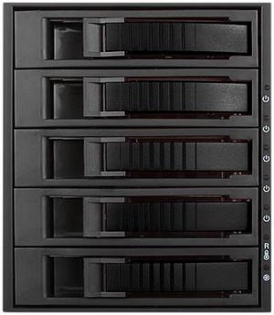 iStarUSA BPU-350HD-BLACK 3 x 5.25" to 5 x 3.5" 2.5" 12Gb/s HDD SSD Hot-swap Rack