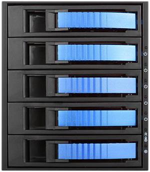iStarUSA BPU-350HD-BLUE 3 x 5.25" to 5 x 3.5" 2.5" 12Gb/s HDD SSD Hot-swap Rack