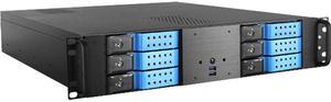 iStarUSA D-260HNBL-C246-1 2U Rackmount Server Barebone - Blue LGA 1151 Intel C246