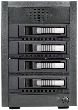 iStarUSA JAGE5BT4HDSL-M1 4 x Hotswap 3.5" Drive Bays SAS/SATA 12Gb/s SFF-8644 Hotswap JBOD Enclosure - Silver HDD Handle iStarUSA JAGE5BT4HDSL-M1 4 x Hotswap 3.5" Drive Bays SAS/SATA 12Gb/s SFF-8644 Hotswap JBOD Enclosure - Silver HDD Handle