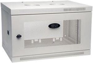 Tripp Lite White SmartRack 6U Wall-Mount Rack Enclosure Cabinet